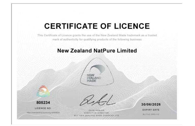 NZ Made Certificate
